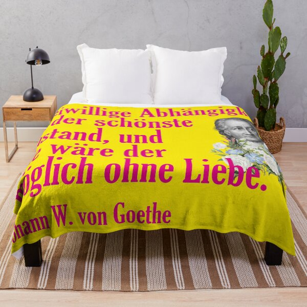 Item preview, Voluntary dependence is the most beautiful state, and how would that be possible without love, Johann Wolfgang von Goethe designed and sold by Mauswohn.