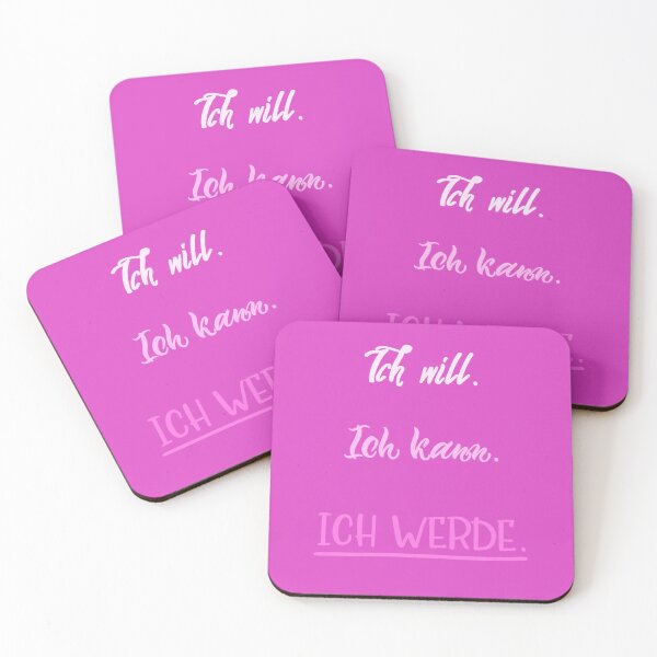 Artikelvorschau, Ich will. Ich kann. Ich werde. - rosa Zuckerwatte entworfen und verkauft von shamrock-illus.