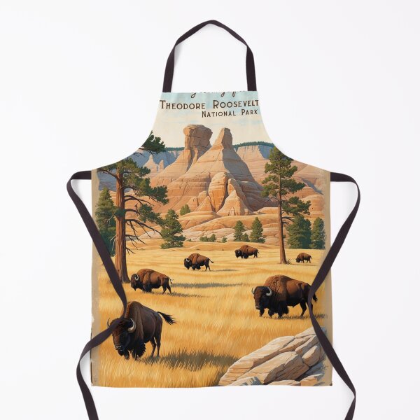 Item preview, Theodore Roosevelt National Park Postcard Vintage Retro Travel Vintage designed and sold by TravelPostcardGems.