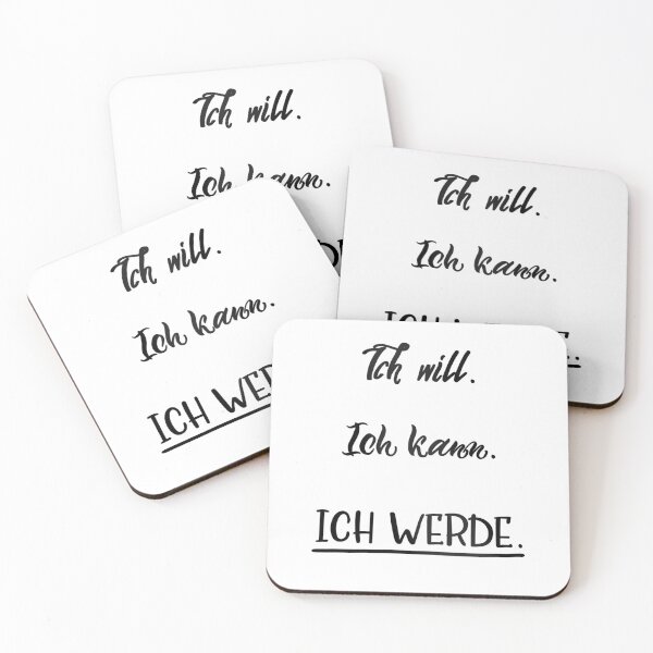 Artikelvorschau, Ich will. Ich kann. Ich werde. - schwarz, dunkel entworfen und verkauft von shamrock-illus.