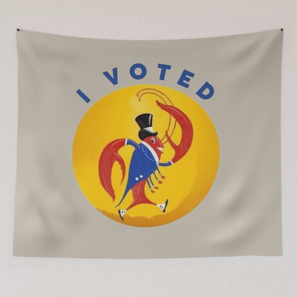Item preview, I VOTED CRAWFISH designed and sold by THE AMERICAN TEEVANGELIST.