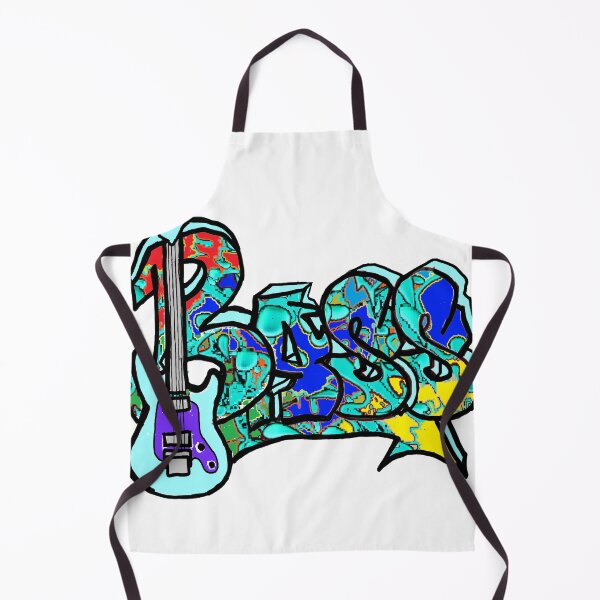 Aperçu de l'œuvre Guitare basse Rock Pop Art 24 créée et vendue par LowEndGraphics.