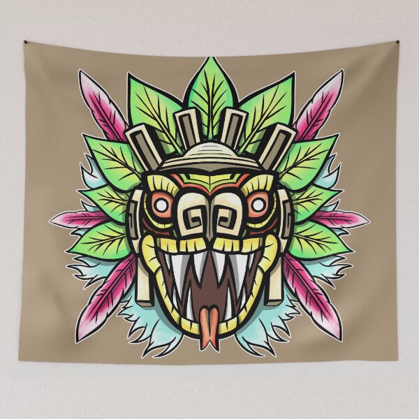 Item preview, Quetzalcoatl, the Feathered Serpent (color) designed and sold by HelBurro.