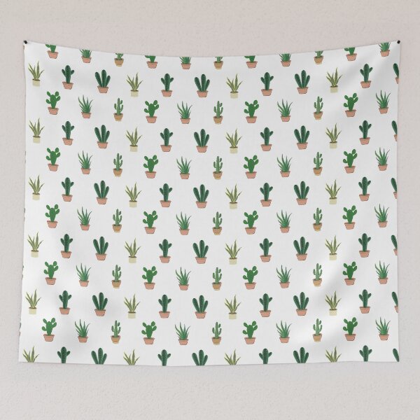 Item preview, Cactus Themed Pattern Cactus in a Pot Nature Lover Pattern designed and sold by planception.