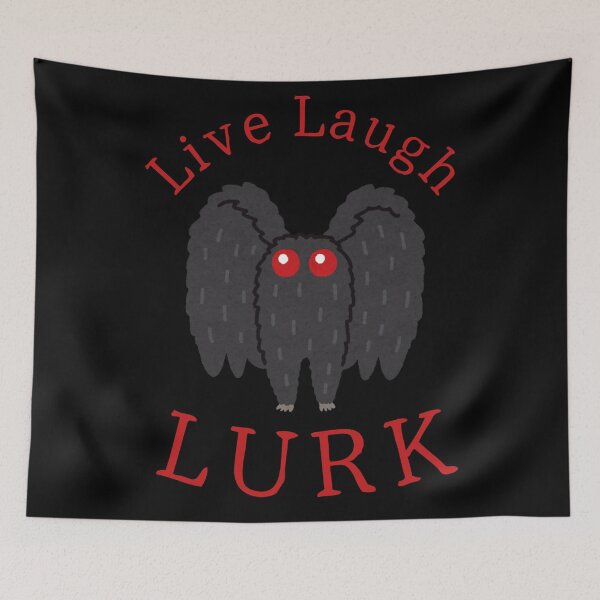 Item preview, Mothman Live Laugh Lurk Cryptid  designed and sold by ThievingNargles.