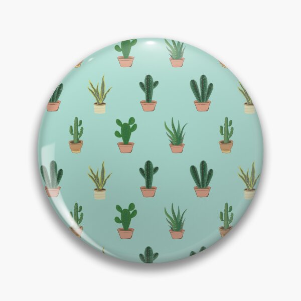 Item preview, Cactus Themed Pattern Cactus in a Pot Nature Lover Pattern Mint Color designed and sold by planception.