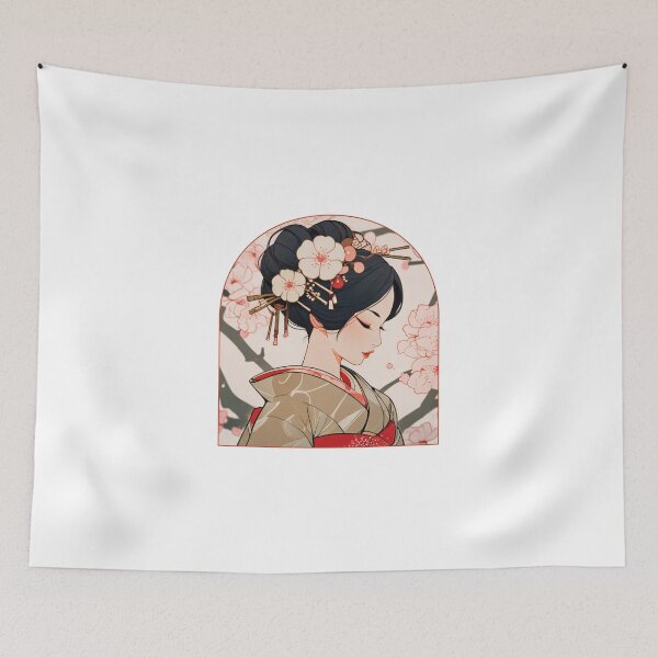 Item preview, Graceful Geisha in Kimono designed and sold by Mechanical-Artt.