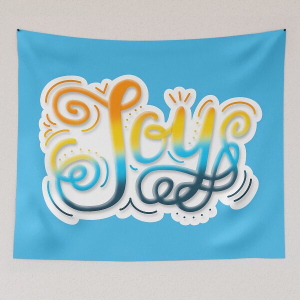 Item preview, Joy Hand Lettering AroAce Pride sunset designed and sold by JoyfulJen.