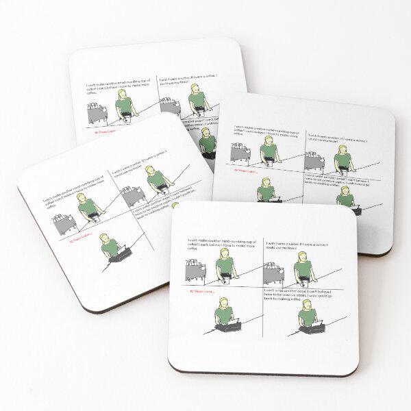 Item preview, Espresso and Existentialism: The Disillusioned Barista Collection designed and sold by Ignorant-Artist.