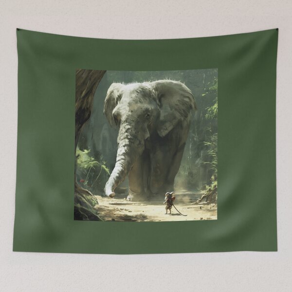 Item preview, Elephant Meets a Mouse designed and sold by Samuelsboro.