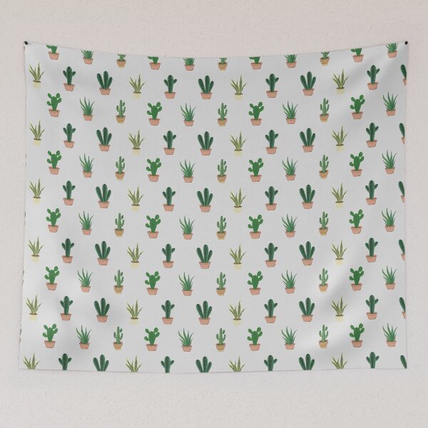 Item preview, Cactus Themed Pattern Cactus in a Pot Nature Lover Pattern Grey Color designed and sold by planception.