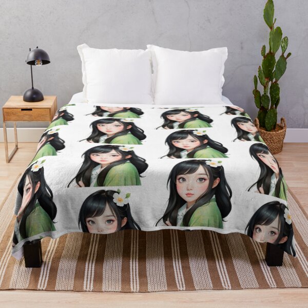 Item preview, Artistic Watercolor Anime Girl designed and sold by Victoria Riabov.