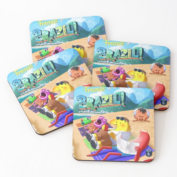 Item preview, The Smiling Friends go To Brazil Poster designed and sold by lindacardinale.