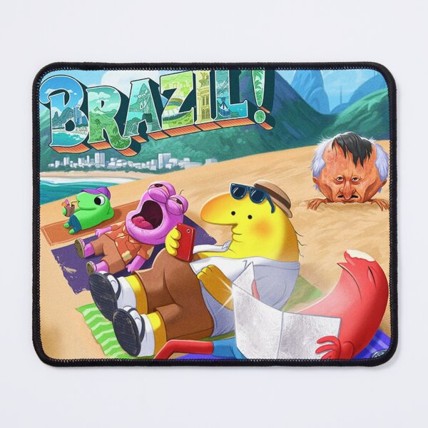 Item preview, The Smiling Friends go To Brazil Poster designed and sold by lindacardinale.