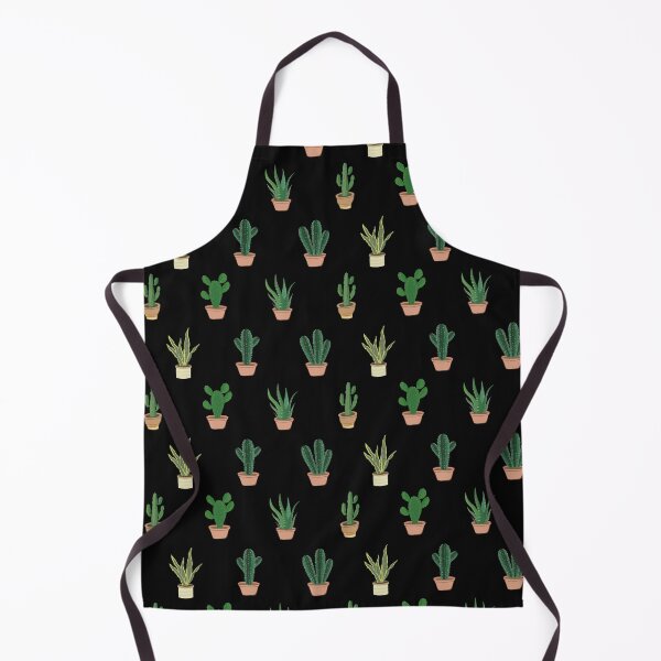 Item preview, Cactus Themed Pattern Cactus in a Pot Nature Lover Pattern Black Color designed and sold by planception.