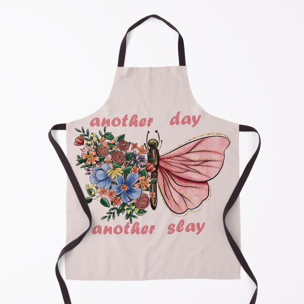 Item preview, another day another slay with floral pink butterfly designed and sold by EmeraldeaArt.