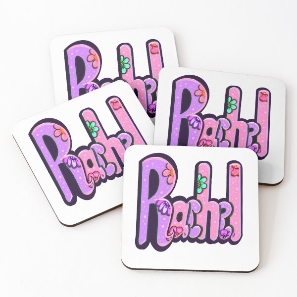 Item preview, Rachel popular girls name woman’s first name in pink purple bubble letters personalised customized name gift for Rachel designed and sold by Artonmytee.
