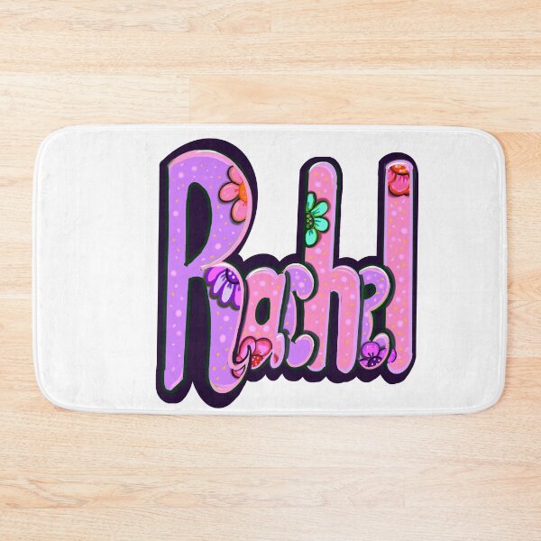 Item preview, Rachel popular girls name woman’s first name in pink purple bubble letters personalised customized name gift for Rachel designed and sold by Artonmytee.