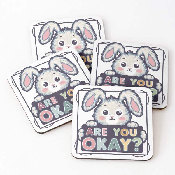 Item preview, Rabbit asking if you are okay designed and sold by RAZ1995.