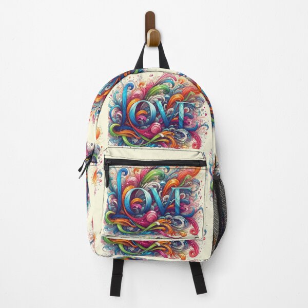 Item preview, LOVE Spirals rainbow Ribbons sketch canvas art. designed and sold by ZulryLifestyles.
