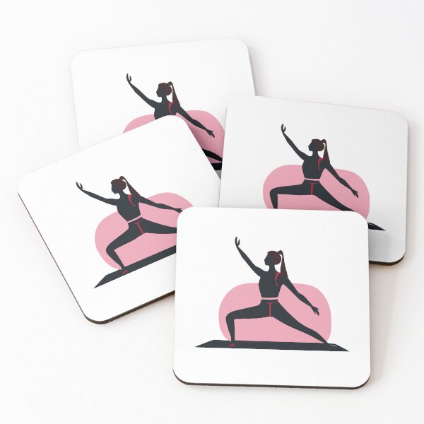 Item preview, A girl doing yoga. Stretching yoga. designed and sold by friadesign.