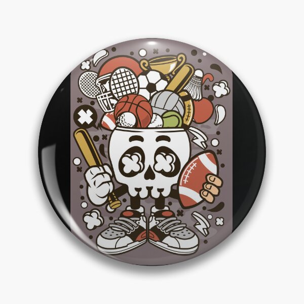 Item preview, sports skull head designed and sold by ManikRaja.