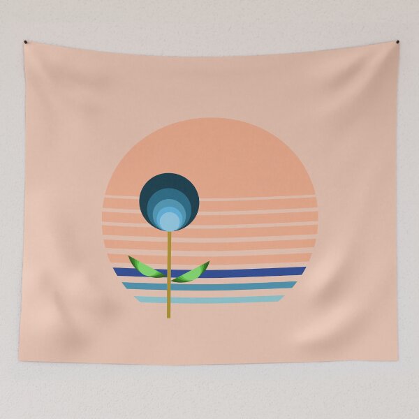 Item preview, Coastal Decor Inspired Retro Bauhaus Botanicals 1 of 4 designed and sold by Beachy.