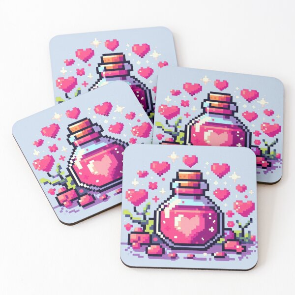 Item preview, Pixel Art Love Potion designed and sold by ThreadBorne.