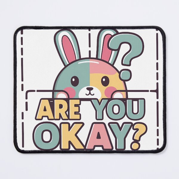 Item preview, Rabbit asking are you okay designed and sold by RAZ1995.