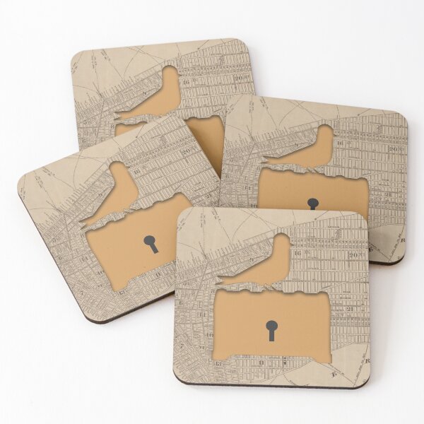 Item preview, Golden Pigeon NYC Map designed and sold by goldenpigeonnyc.