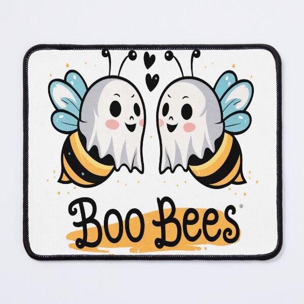 Item preview, Halloween Boo Bees Kawaii Ghost Bee Couple  designed and sold by Mosaic-97.