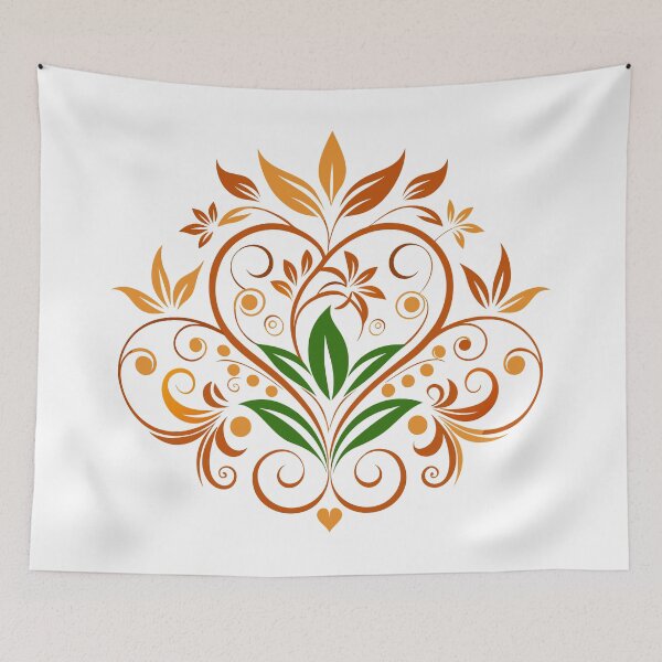 Item preview, floral ornament red designed and sold by jkrphoto.
