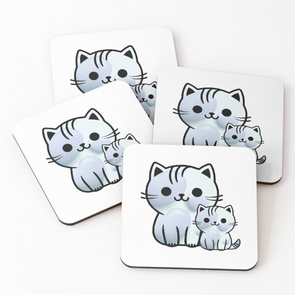 Item preview, Kittens in ocean color pallet designed and sold by Kinkalow.