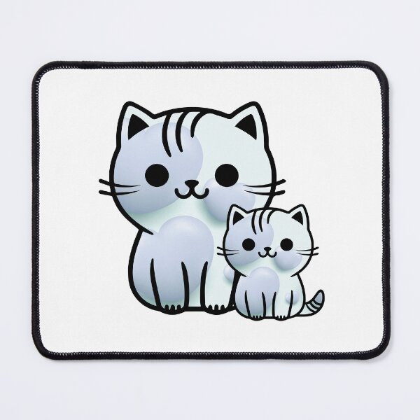 Item preview, Kittens in ocean color pallet designed and sold by Kinkalow.
