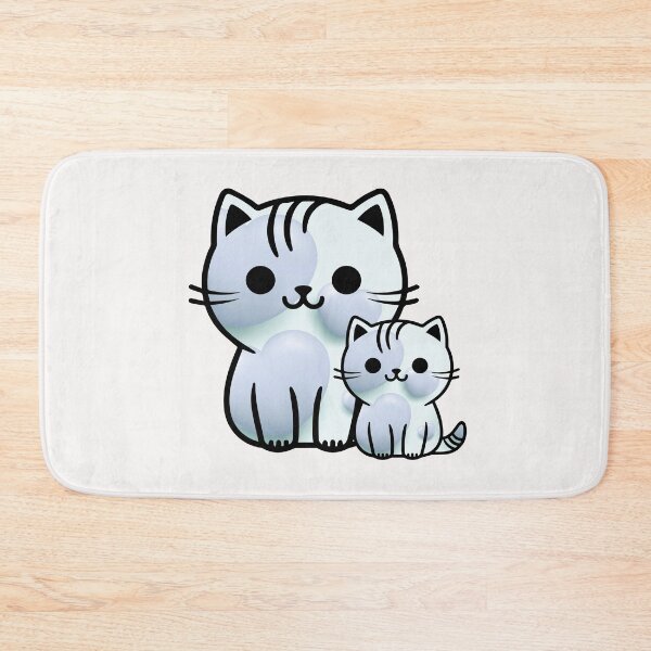 Item preview, Kittens in ocean color pallet designed and sold by Kinkalow.