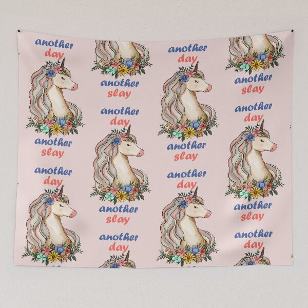 Item preview, another day another slay unicorn designed and sold by EmeraldeaArt.