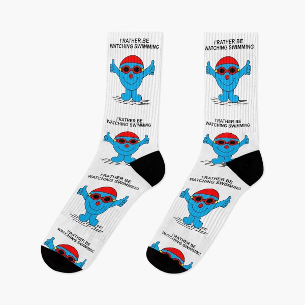 Item preview, Mr Men Id rather be watching Swimming designed and sold by Scat the cat.