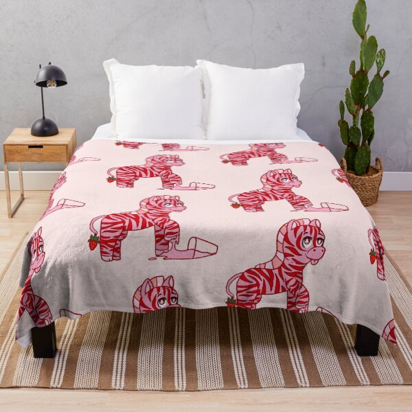 Item preview, Strawberry Sensation Smoothie Zebra designed and sold by RainDesignz.