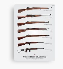 World War II Service Rifles of the United States Canvas Print