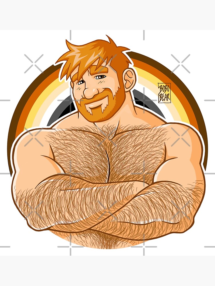 ADAM LIKES CROSSING ARMS - BEAR PRIDE - GINGER EDITION by bobobear