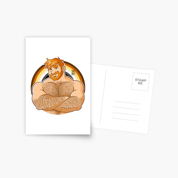 ADAM LIKES CROSSING ARMS - BEAR PRIDE - GINGER EDITION Postcard