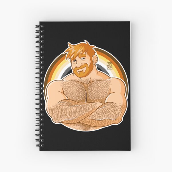 ADAM LIKES CROSSING ARMS - BEAR PRIDE - GINGER EDITION Spiral Notebook