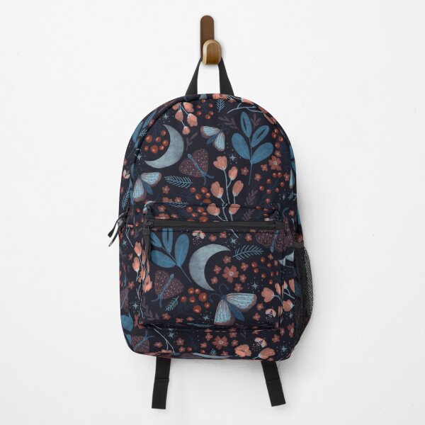 Item preview, Dark Moth and Floral Pattern designed and sold by Discovering-Me.