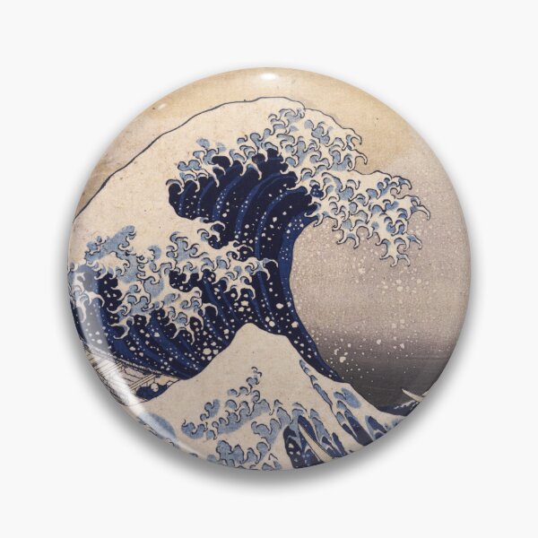 Item preview, Vintage Japanese Waves Poster designed and sold by curiousque.