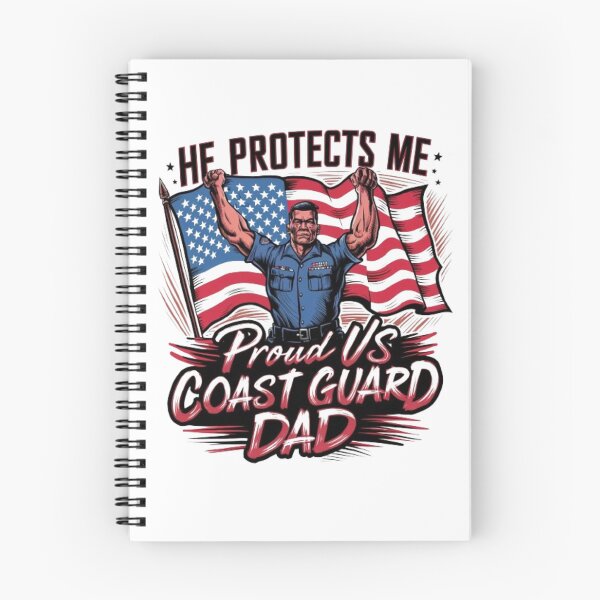Item preview, USA Flag He Protects Me Proud US Coast Guard Dad designed and sold by SztylishDesigns.