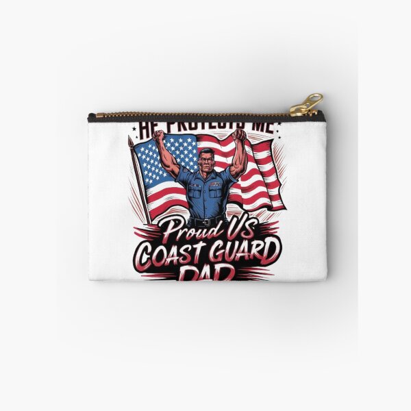 Item preview, USA Flag He Protects Me Proud US Coast Guard Dad designed and sold by SztylishDesigns.