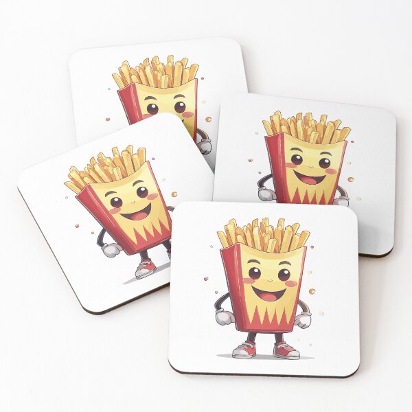 Item preview, Adorable "Cute Anime French Fries" Design - A Delightful Treat for All Ages designed and sold by InwzaDesign.