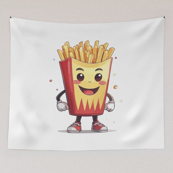Item preview, Adorable "Cute Anime French Fries" Design - A Delightful Treat for All Ages designed and sold by InwzaDesign.