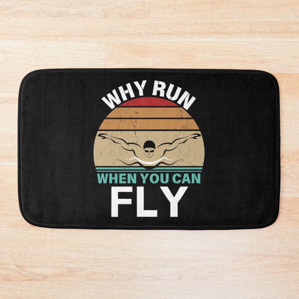 Item preview, Funny Swimming Why Run When You Can Fly  designed and sold by Benchamart.