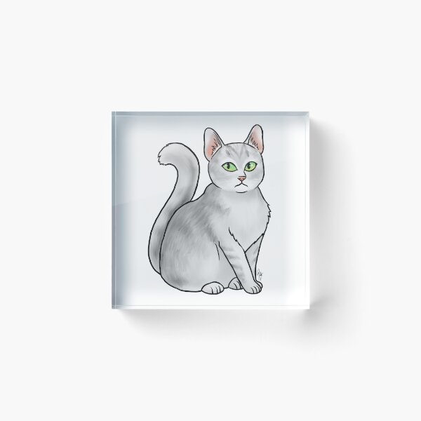 Item preview, Cat - Burmilla - White designed and sold by Jennifer Stolzer.